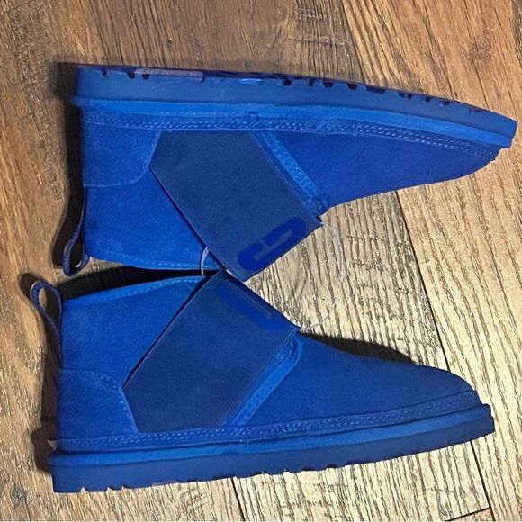 NEW - UGG Neumel Classic Chukka Boots Waterproof Suede Blue Women 5 - Picture 6 of 9
